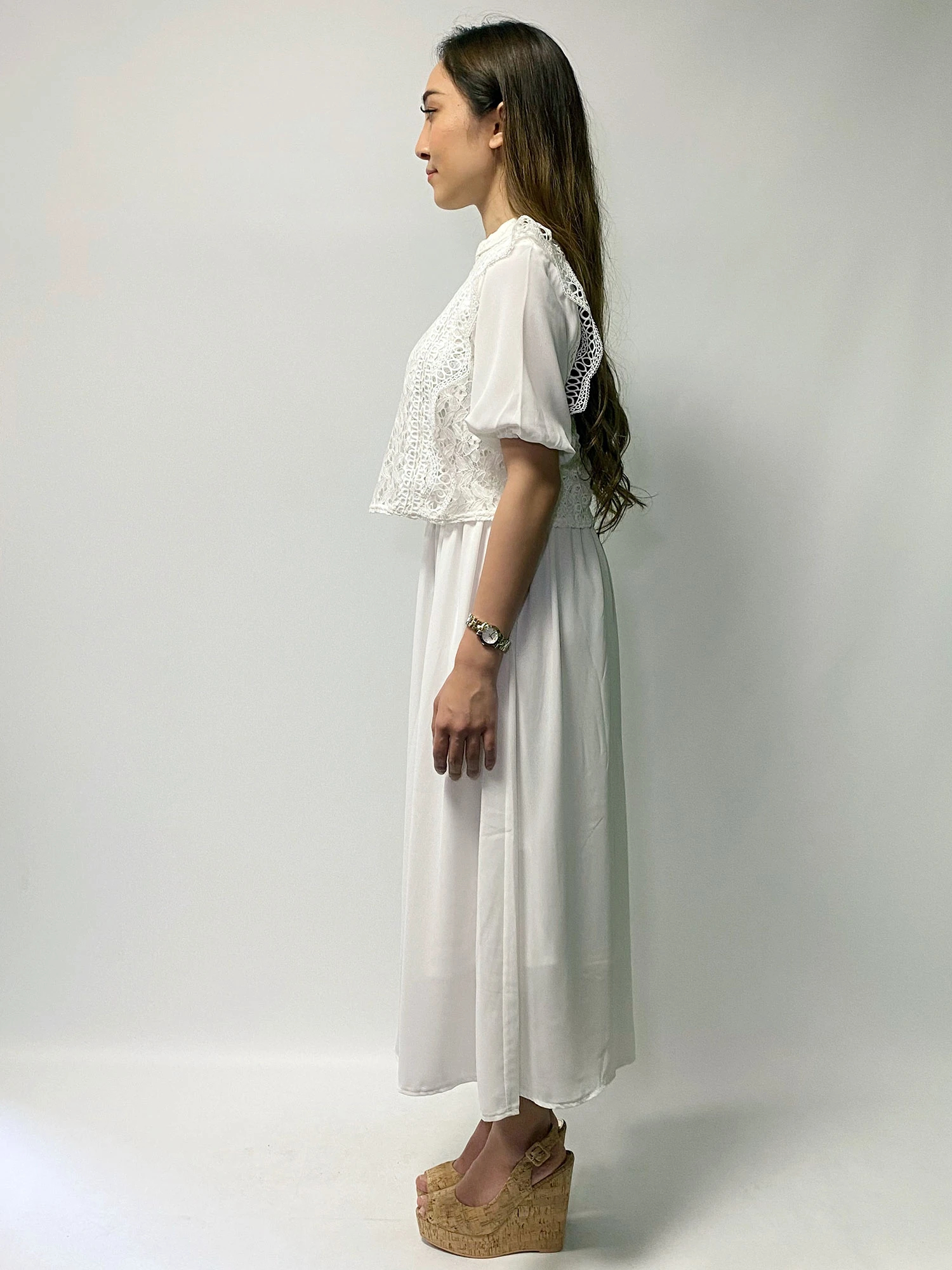 レース五分袖ワンピース アイテムの詳細 Duras デュラス 公式通販サイト Duras Official Web Store