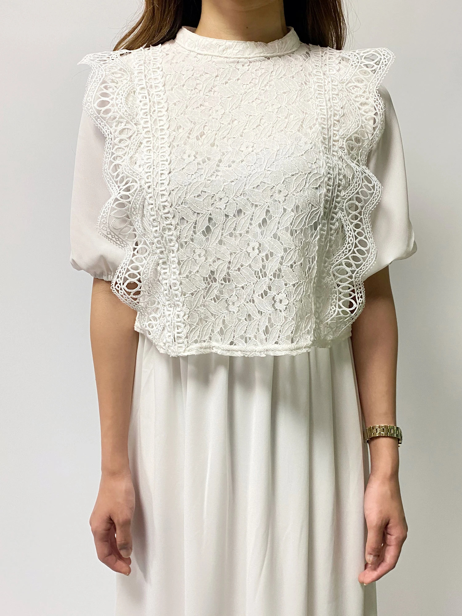 レース五分袖ワンピース アイテムの詳細 Duras デュラス 公式通販サイト Duras Official Web Store