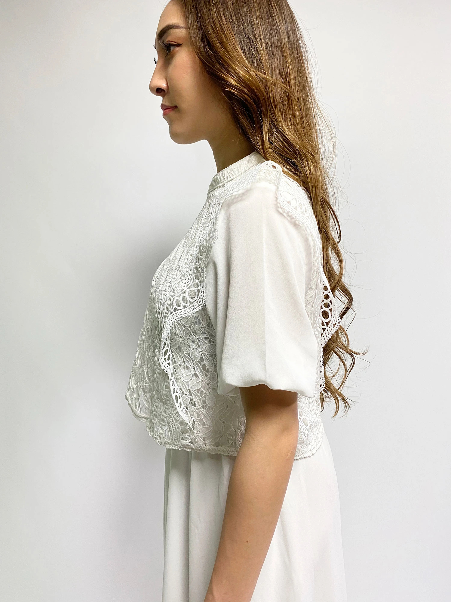 レース五分袖ワンピース アイテムの詳細 Duras デュラス 公式通販サイト Duras Official Web Store