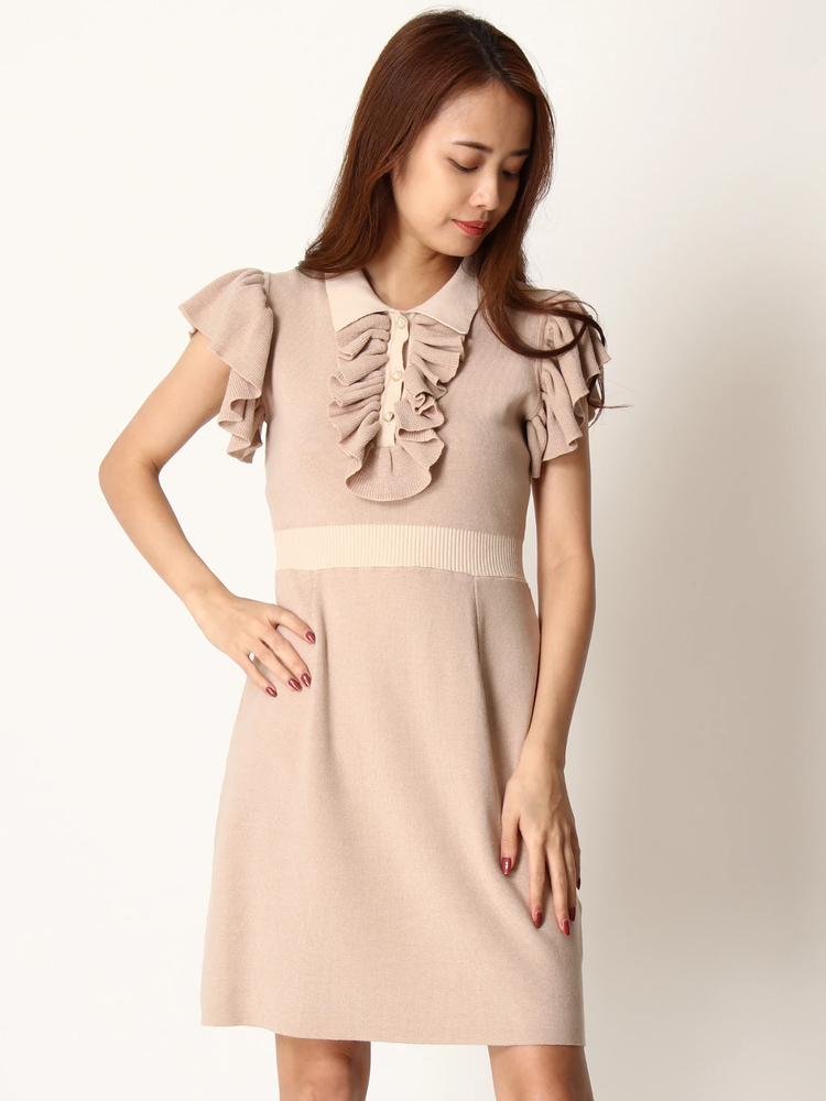 バイカラーフリルワンピース アイテムの詳細 Duras デュラス 公式通販サイト Duras Official Web Store